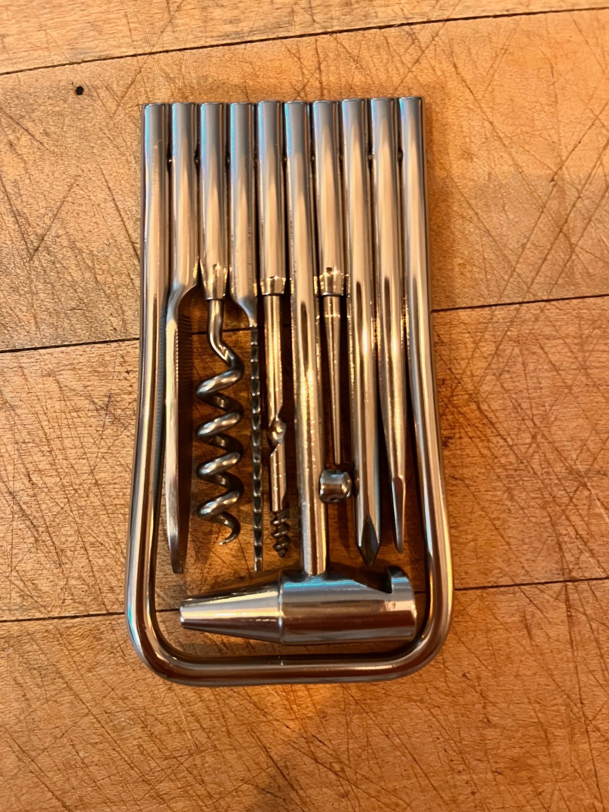 Discontinued Byrd Knife BY13 8-Tool Harp Multitool By Spyderco with Leather Case