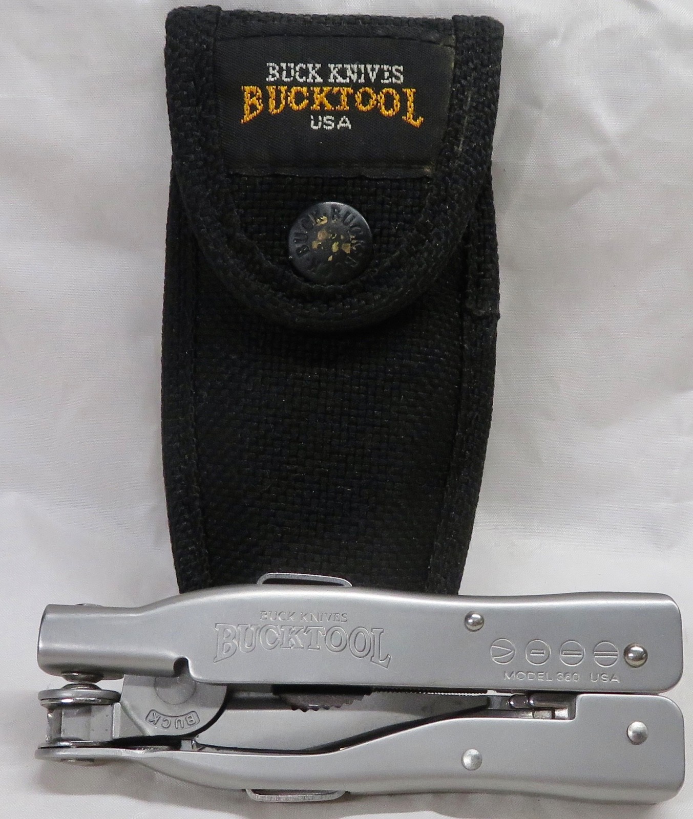 Buck Knives Bucktool Model 360 Stainless Steel Multi-Tool Plier w/ Sheath
