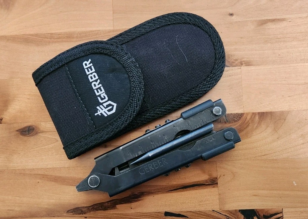 Gerber DET MP600 Multi-Tool Multi-Plier Black Oxide w/ Sheath – Great U56