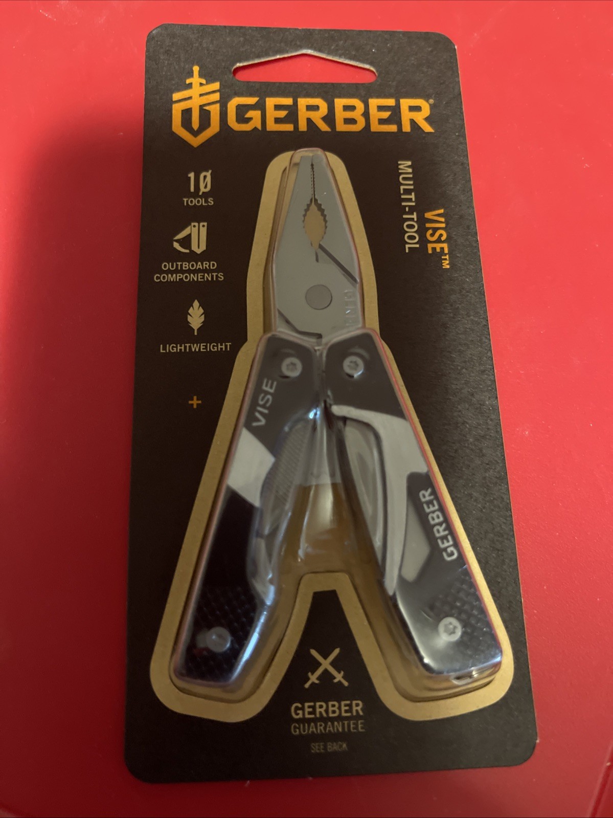 Brand New Gerber Vise Multi-Tool 10 Functions 2 Stainless Steel Knife Blades