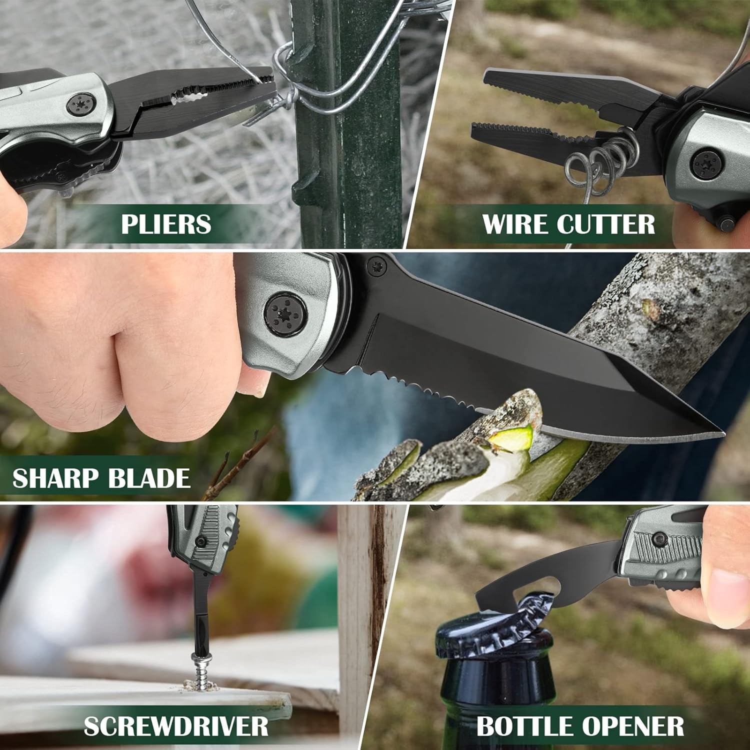 Gifts for Him Boyfriend Husband,Multitool Pocket Knife “I LOVE YOU”,Christmas Va