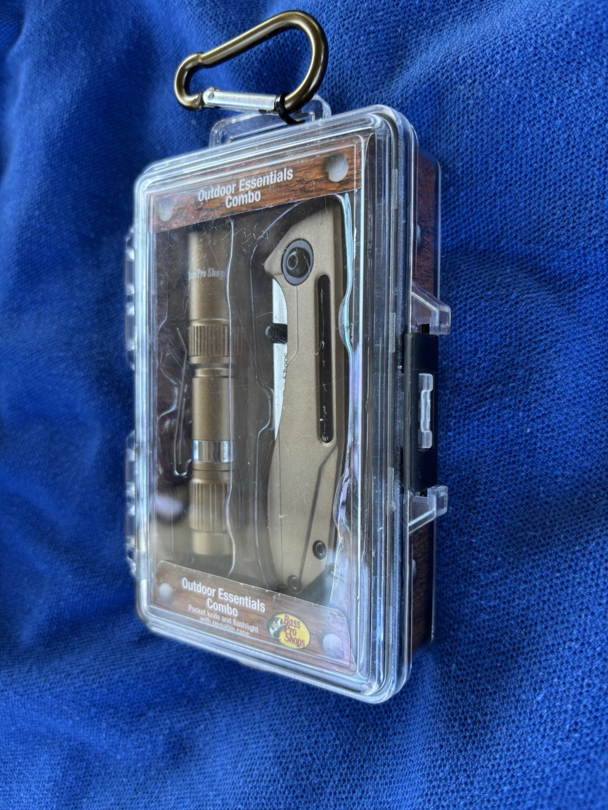 Bass Pro Shop Outdoor Essentials Knife/FlashLight Combo Set NEW