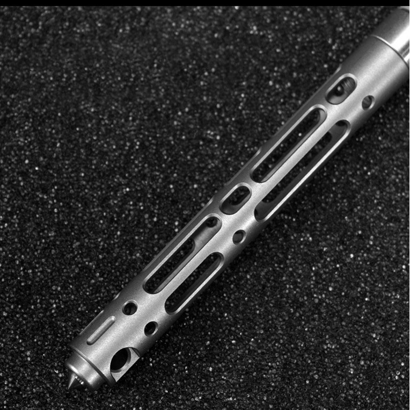 Hollow Titanium AlloyToolal Pen Tungsten Steel Head Creative Write Pen EDC Gift