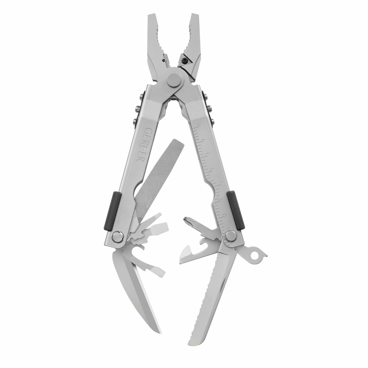 Gerber Gear Multi-Plier 600 Blunt Nose Multitool with 14 Tools – Includes Knife,