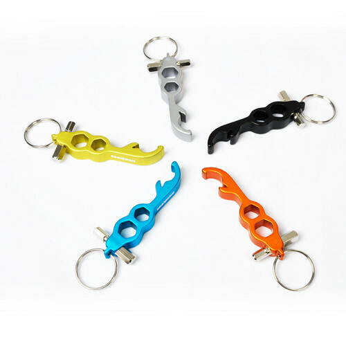Munkees Aluminum Keychain Bottle Opener with Hex Tools Assorted Colors – 3413