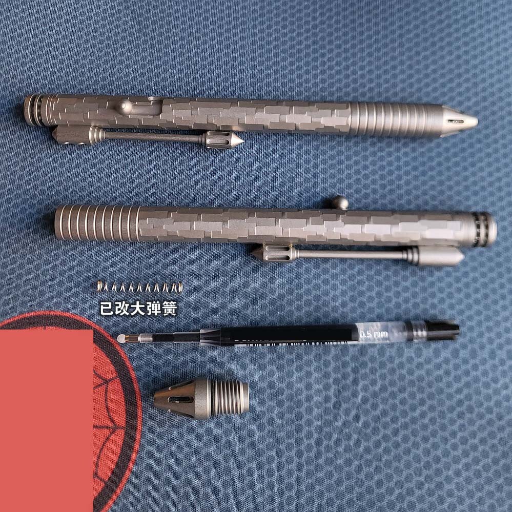 EDC Titanium Alloy Mini Pen With Collection Writing Portable Outdoor EDC Tools
