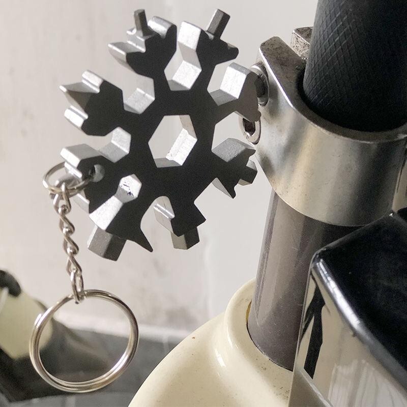Perfect Gift Snowflake Multi Tool Stainless Steel 18-in-1(Bulk 3 Sets)