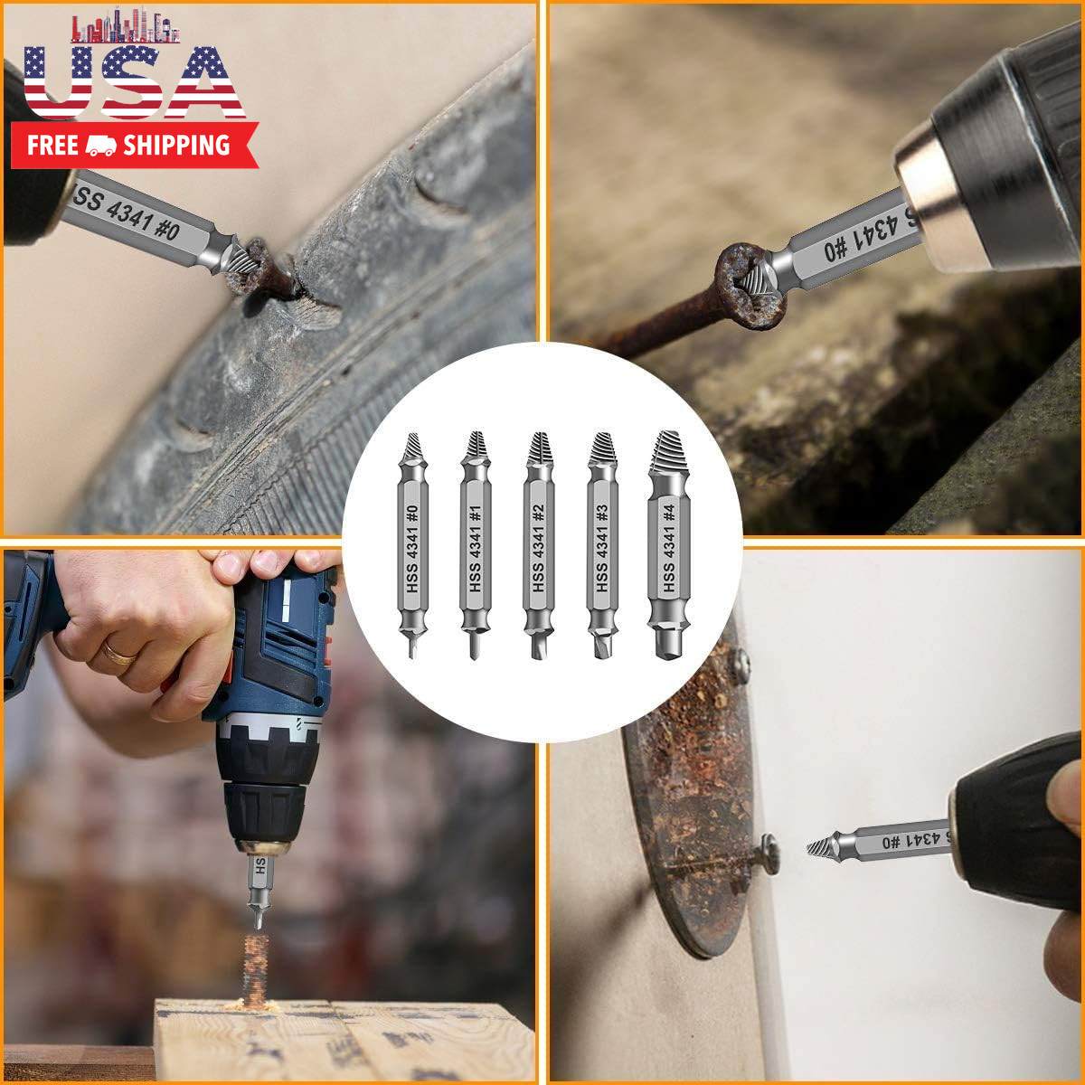 Gifts for Men,Damaged Screw Extractor Set,Christmas Stocking Stuffers for Adults