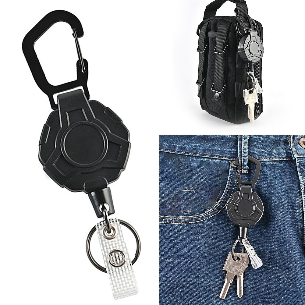 Handy Retractable Keychain for Fishing and Backpacking Long lasting Material