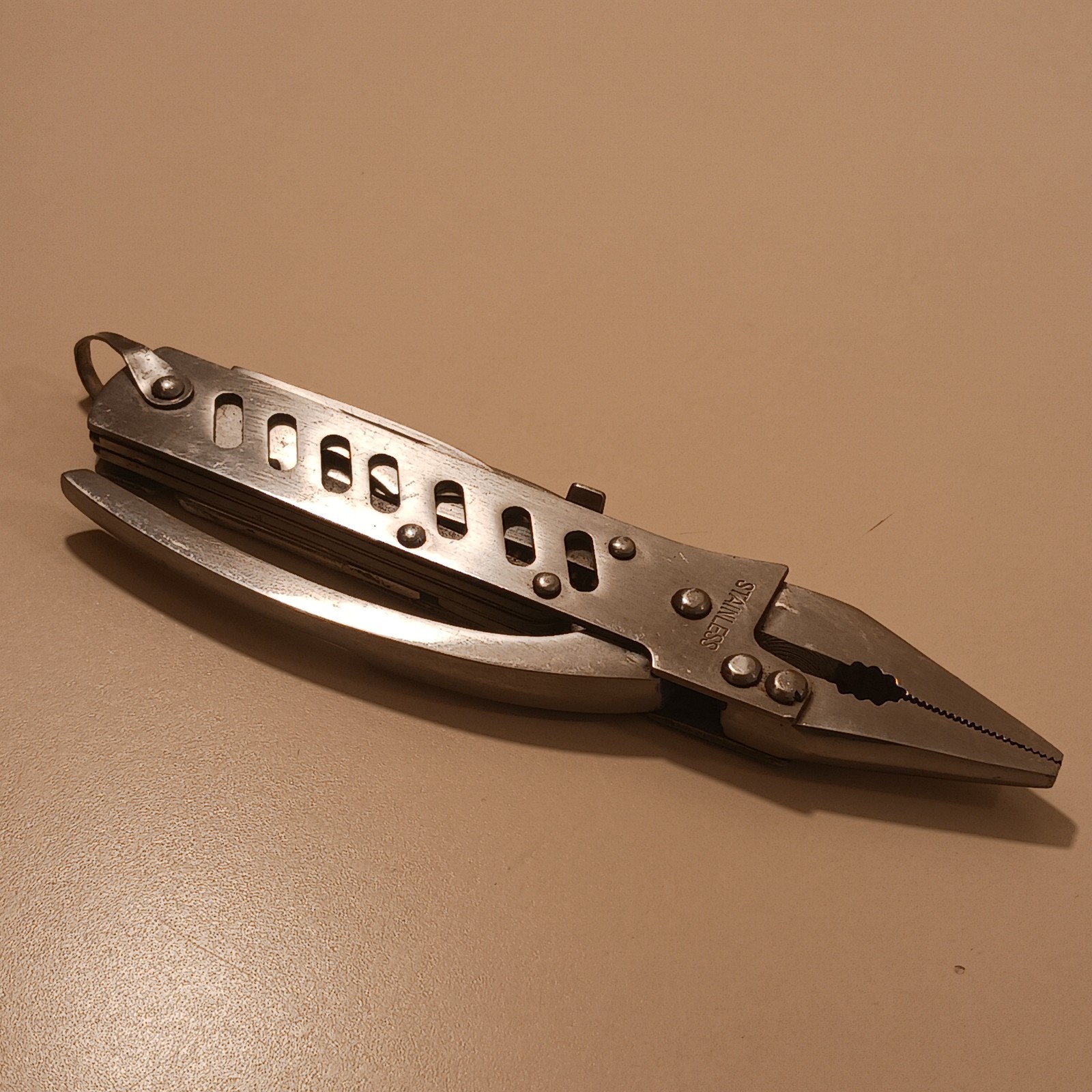 MAXAM 6″ Stainless Steel Multi-Tool Folding Pliers Knife Survival Camping Gear