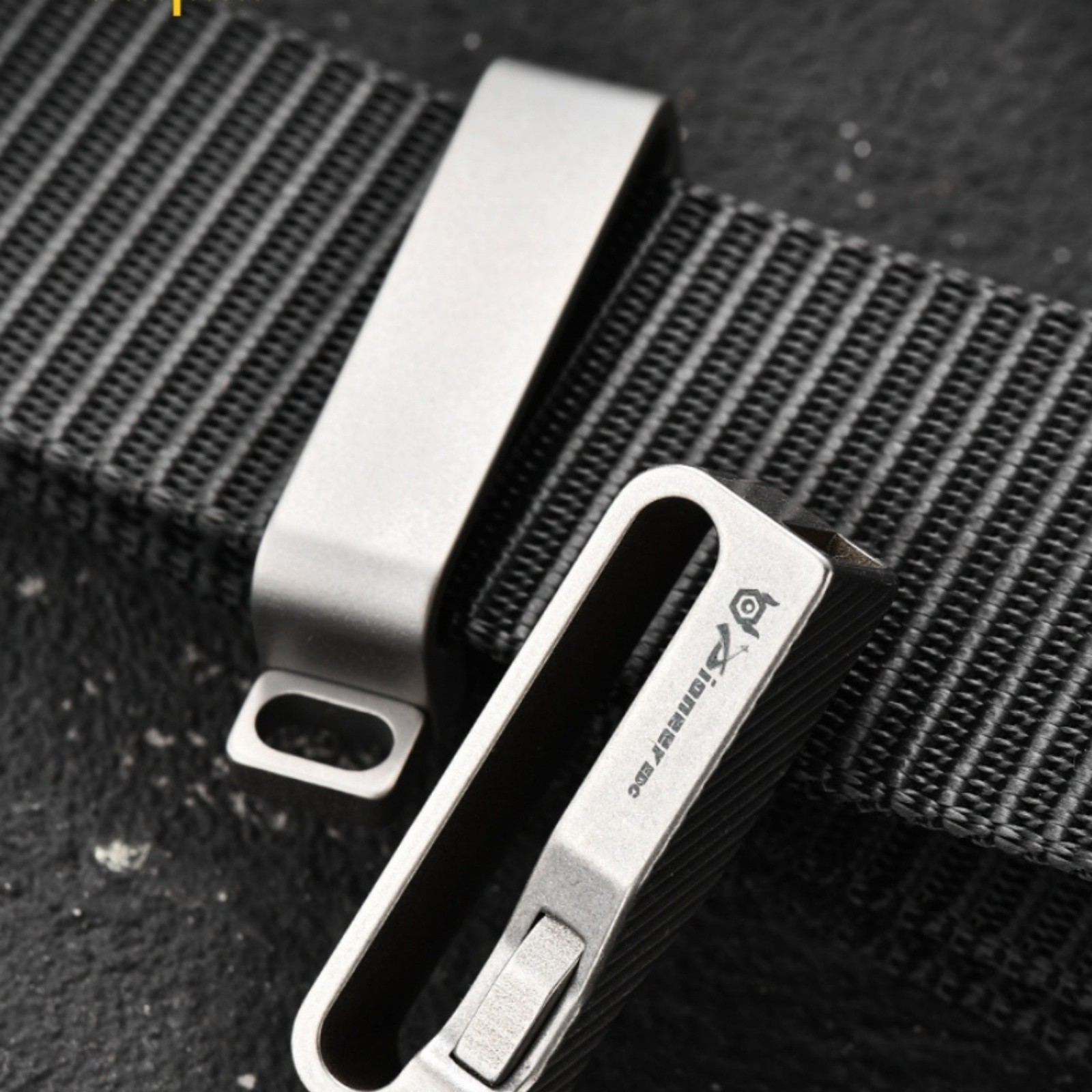 Titanium Alloy Quick Release Belt Clip EDC Waist Keychain Holder Lightweight