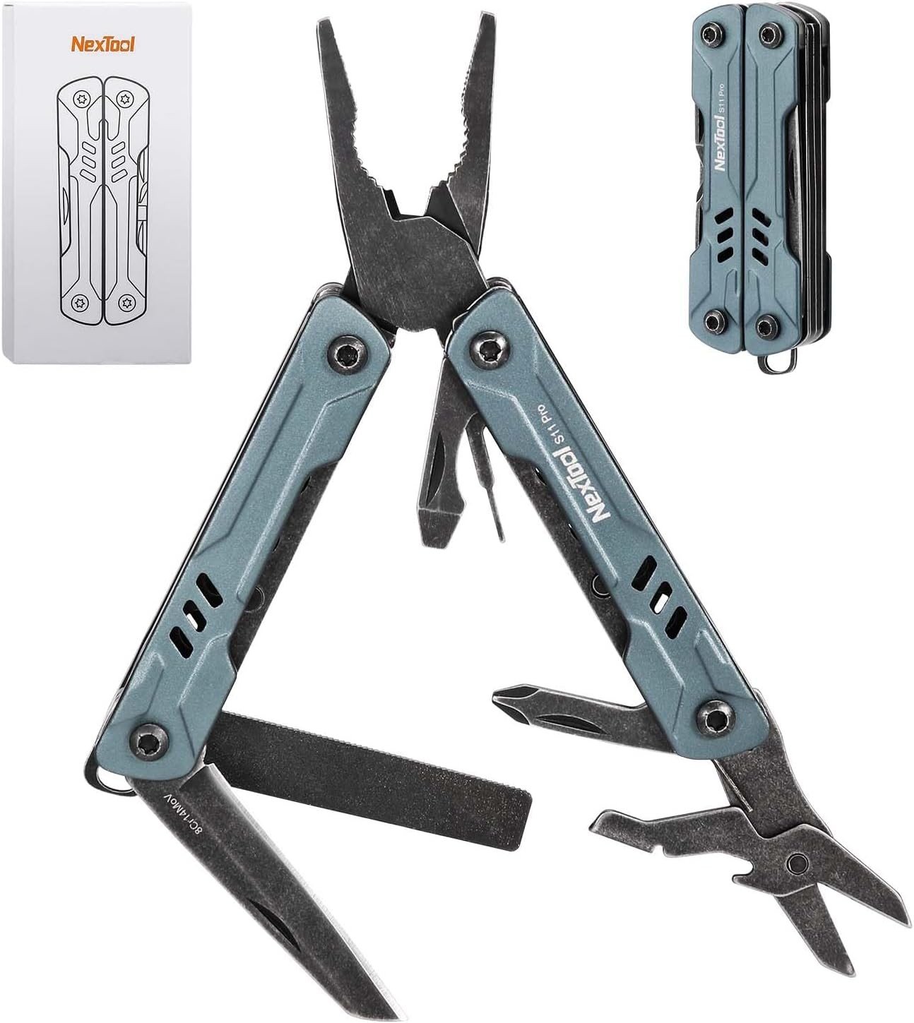 Mini Sailor S11 Pro Keychain Multitool Compact 12-in-1 EDC Multi Tool W/