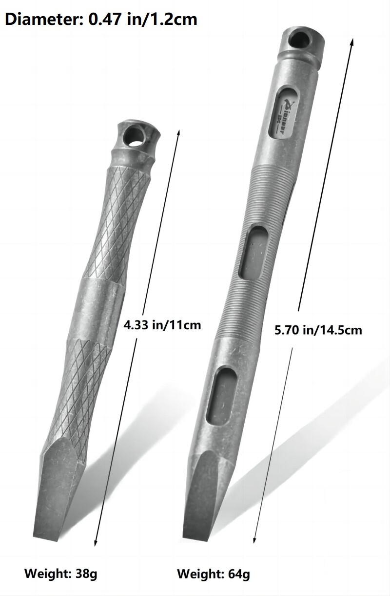 Titanium Pry Bar Crowbar Pocket Tool Keychain EDC outdoor Camping Multi Tools