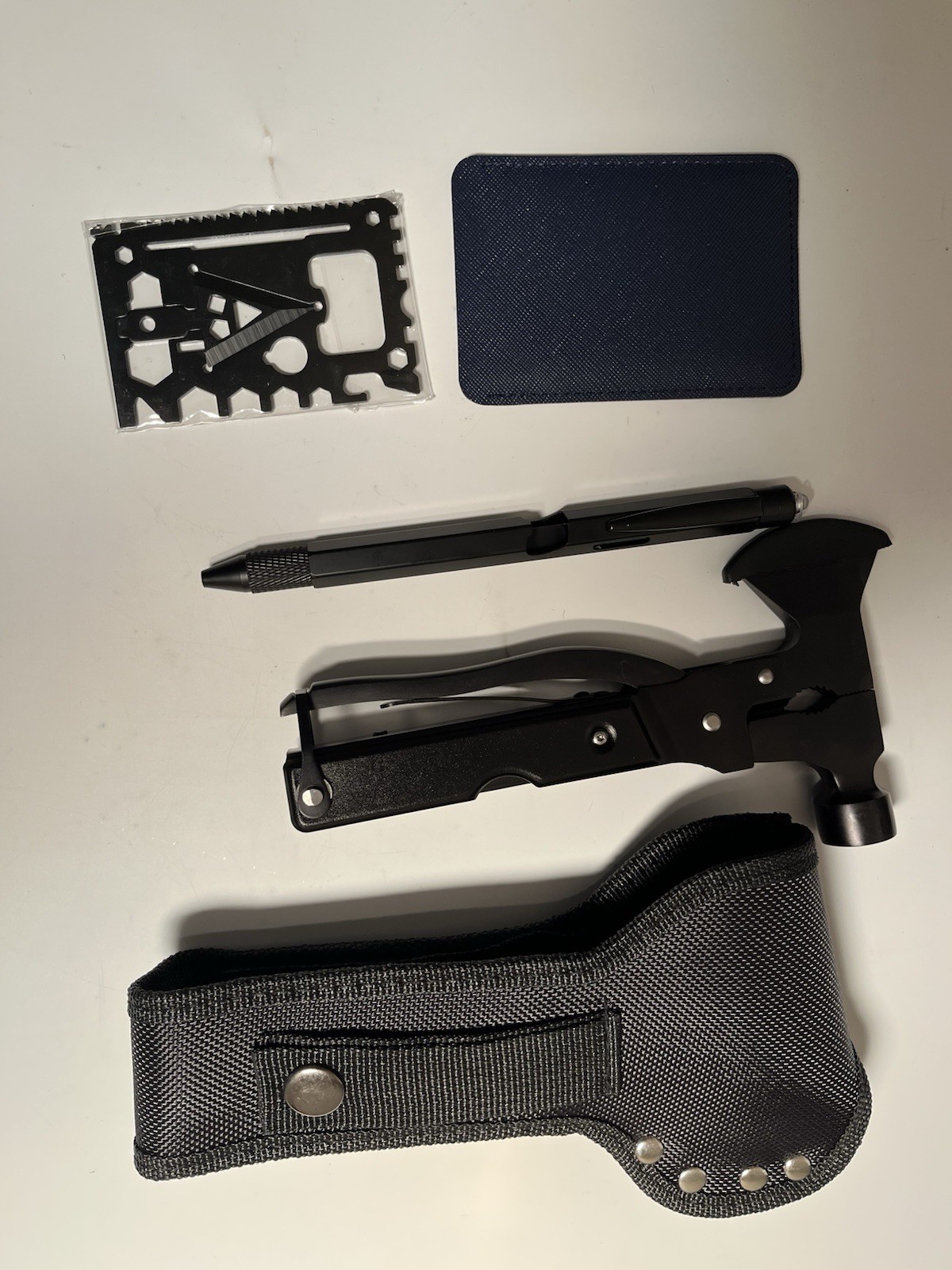 Supology 60 In 1 Multitool Set Axe Hammer Pen Wallet Card Case Box Gift Outdoors