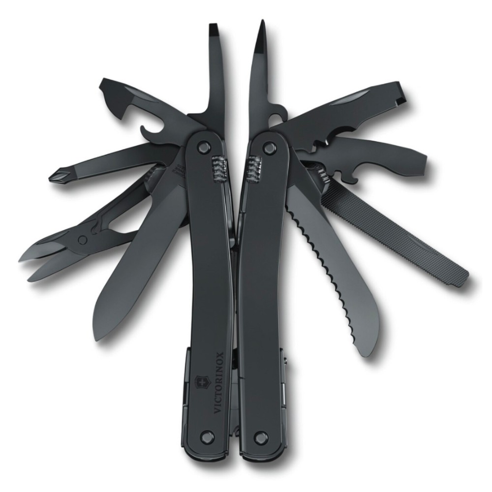 Victorinox Swiss Tool Spirit SPMXBS One Hand Opening Multi-Tool + Pouch | Black