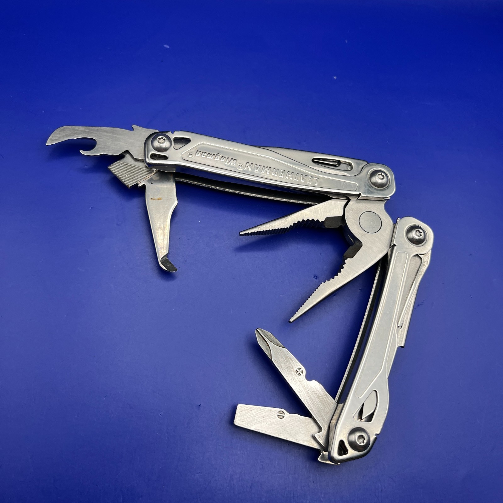 Leatherman Stainless Steel Wingman Multi Tool Scissors Knife Plier