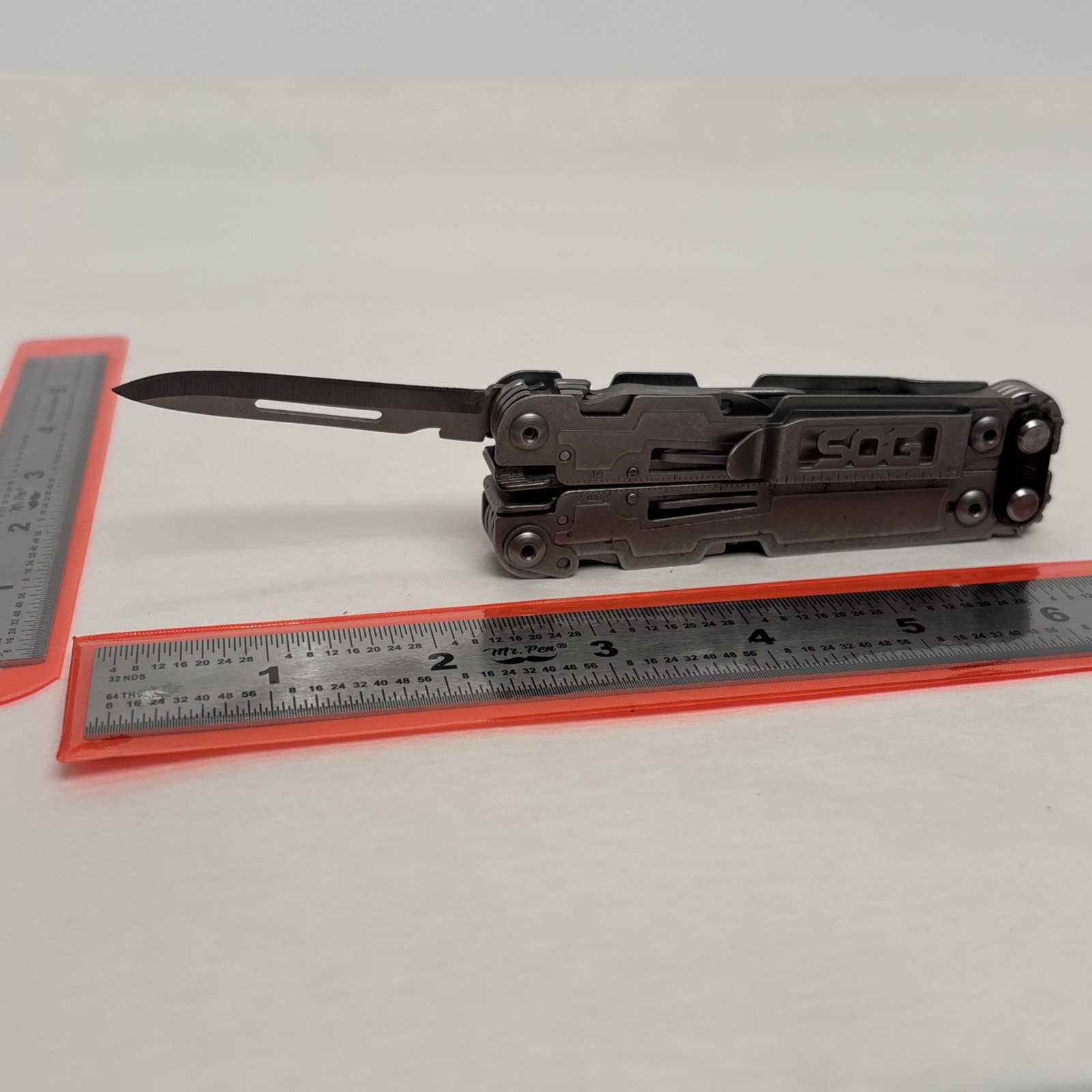 SOG PowerAccess Multi Tool w/ Hex Bit Kit & Sheath Stainless EDC Pliers Knife