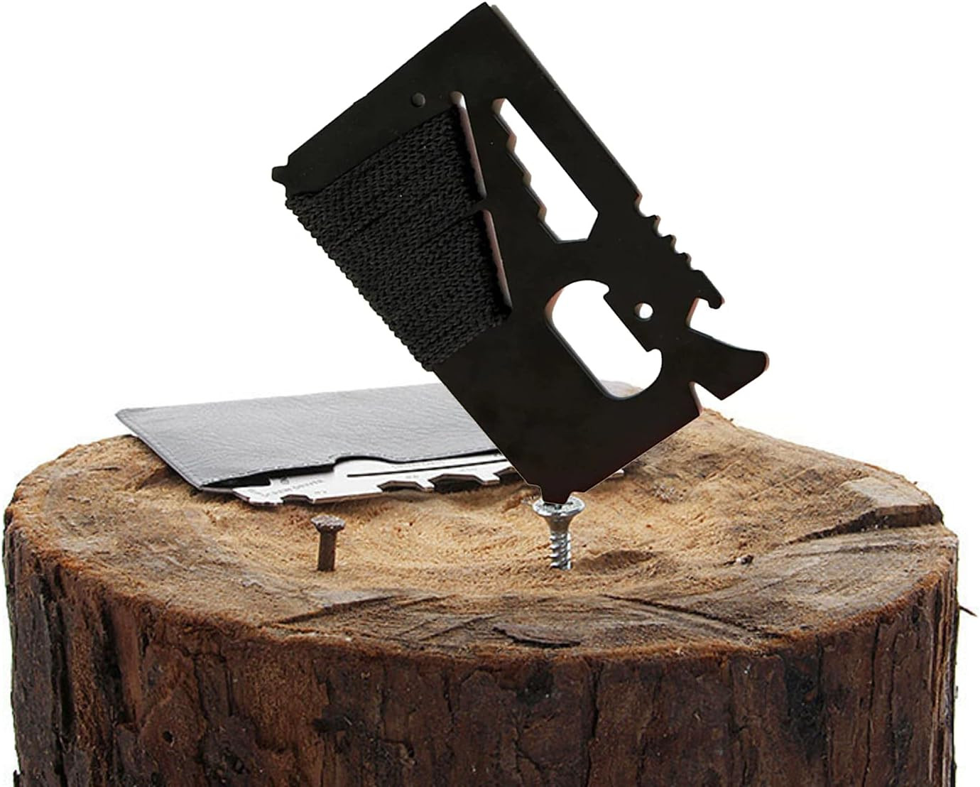 14 in 1 Beer Opener Survival Card Tool,Credit Card Sized Wallet Multitools Gift