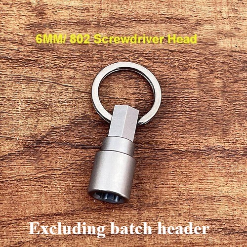 Titanium Alloy Magnet Quick Buckle Detach EDC Keychain w/ Key Ring