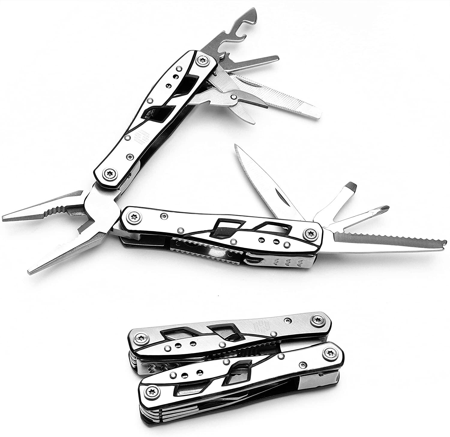 NEW Multitool Plier, 12 In 1 Stainless Steel Pocket Multi Tool w/ Durable Sheath
