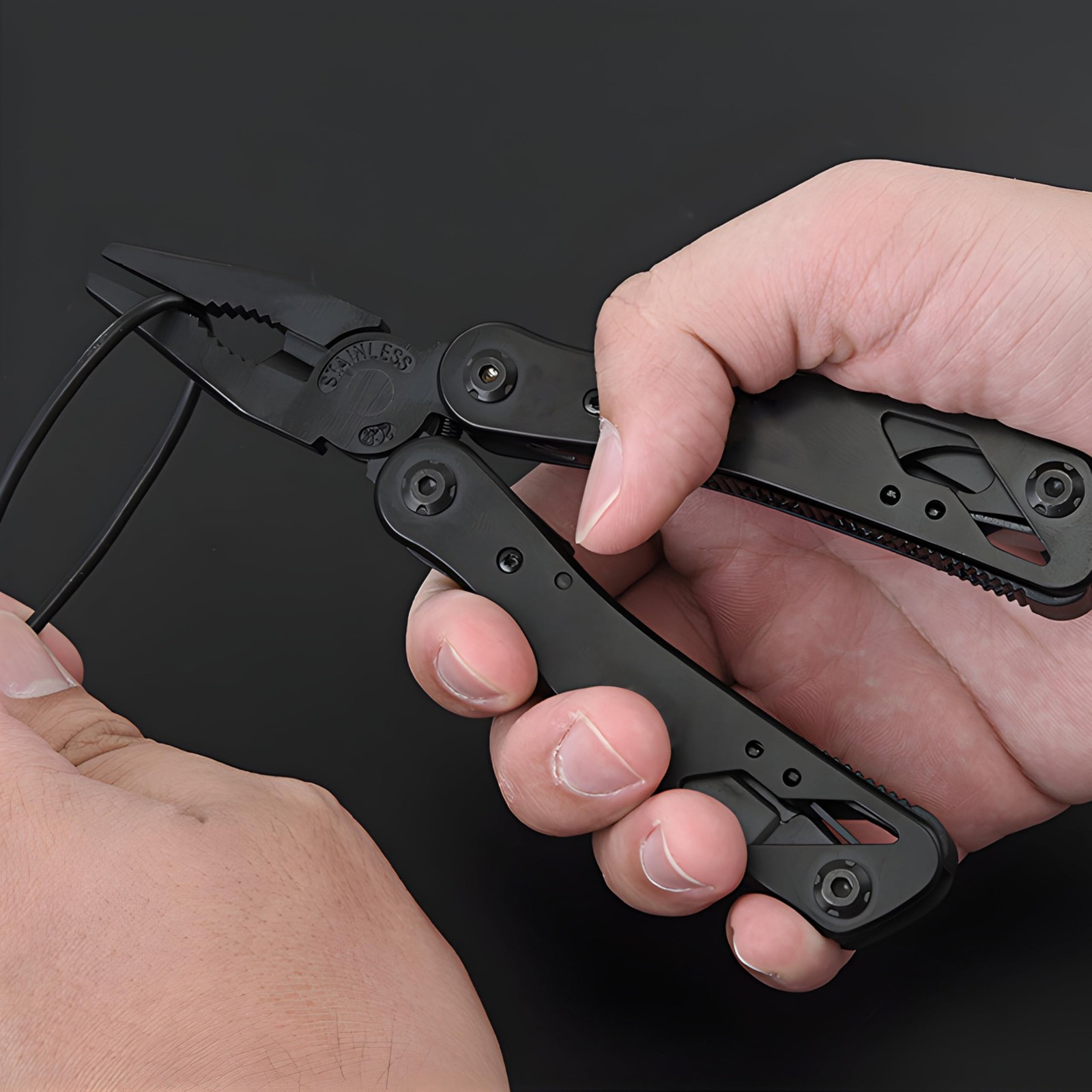 Multi-Function Pliers 11-in-1 Multi-Tool Tool, Collapsible, Stainless Steel, Multifu…