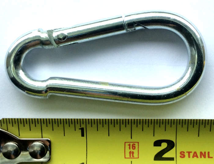 Carabiner Snap Clips 1/4″ Zinc Plated Snap Hook Lock Clip Lot Bulk Wholesale