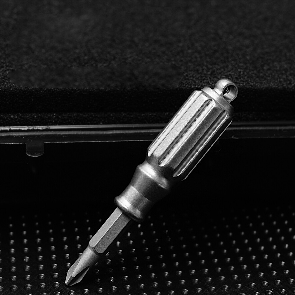 1PC Mini Titanium S2 Steel Screwdriver Portable Keychain Outdoor Pocket ToolEdc