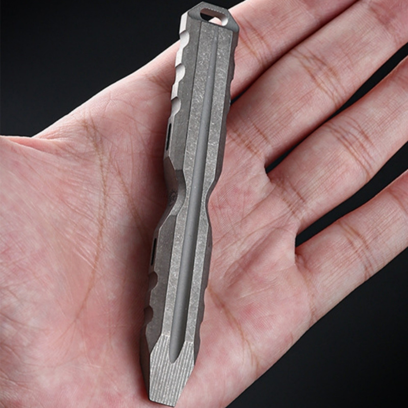 Titanium Alloy Pry Bar Multi-Tool Pocket EDC Outdoor Tool Lightweight Waterproof