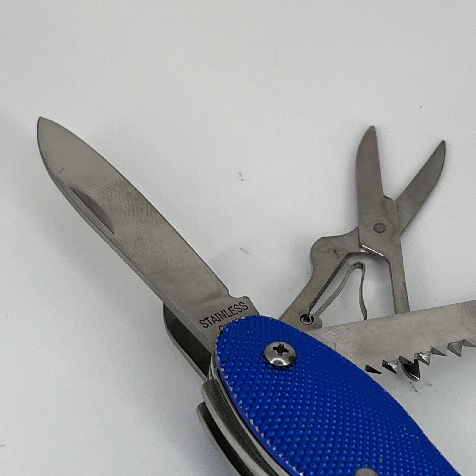 Ruff Hewn Blue Multi Function Pocket Knife Tool Gadgets – 10 Tools