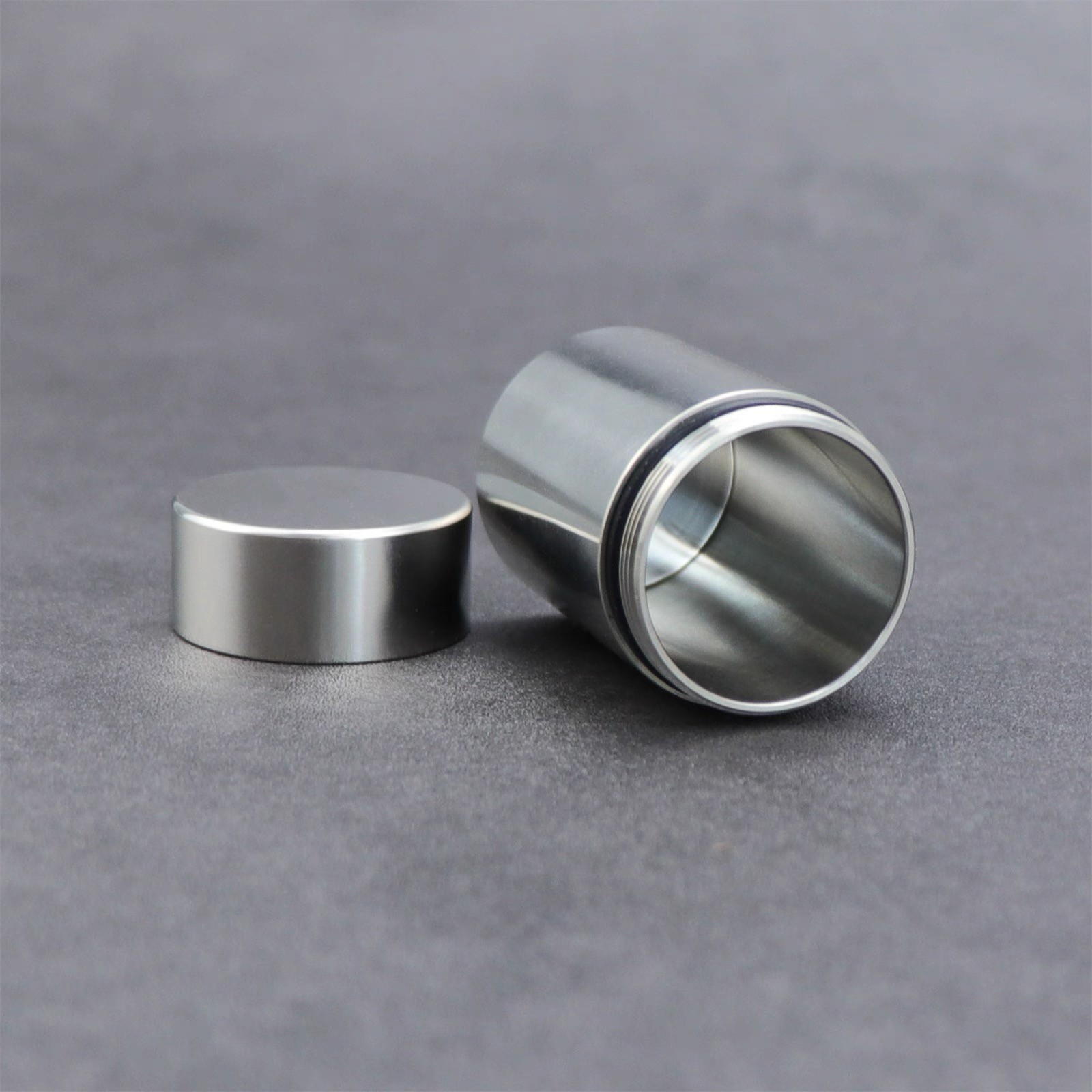 EDC 304 Stainless Steel Waterproof Pill Case Capsule Seal Container Storage Box