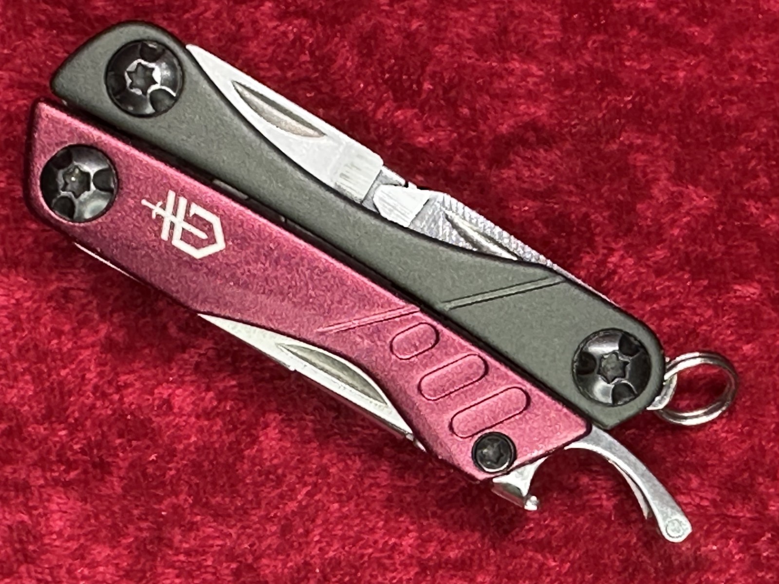 Gerber Dime Burgundy Wine Mini Multi-Tool Keychain Random Pick Rare Color (445)