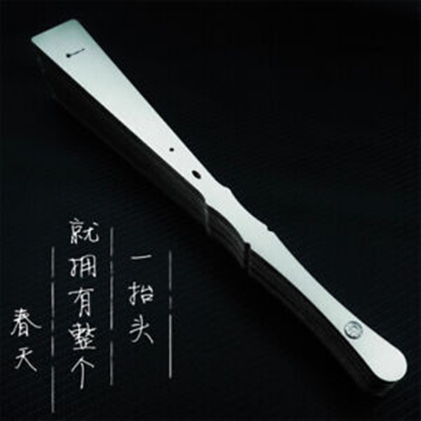Tactical Full Titanium Alloy Folding Fan Martial Arts Portable Kung Fu Fan Tools