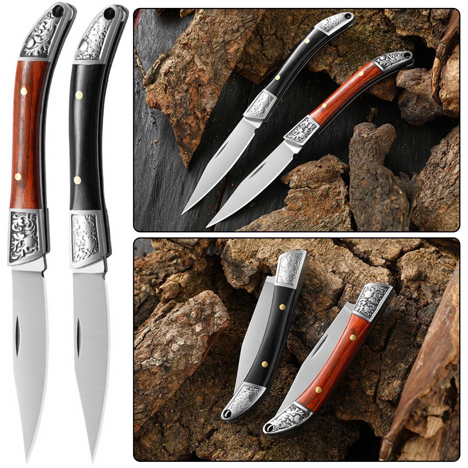 Portable Small Keychain Knives Stainless Steel EDC Tool Multifunctional Box