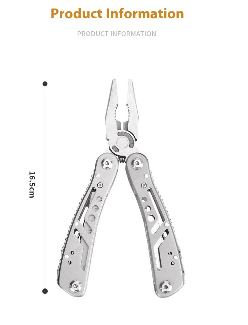 24 in 1 Stainless Steel Multitool Pliers Knife Portable Folding Tool