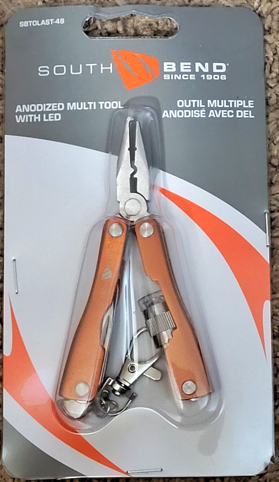4″ Mini Multi-Fishing Tool Anodized Aluminum W/LED SouthBend BRAND NEW!