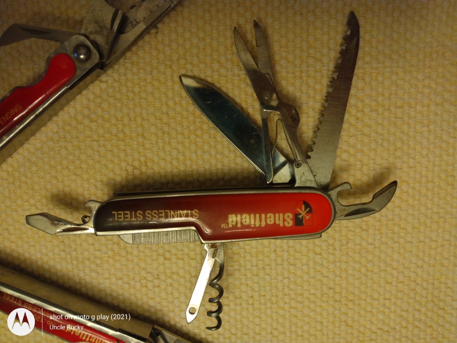 Sheffield Knife Set – Folder, Multi Tool & Camper