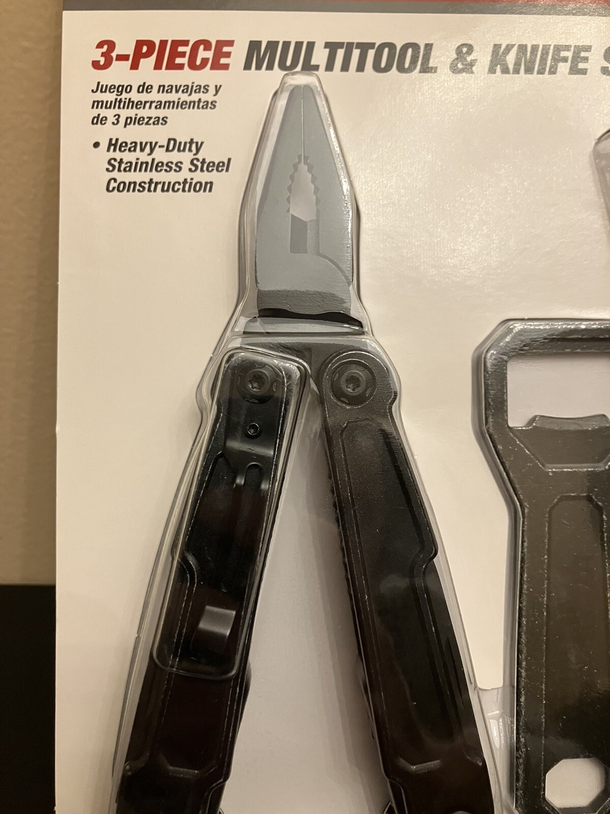 Hyper Tough 3-Piece Multi Tool and Knife Set, Model ( Brand New