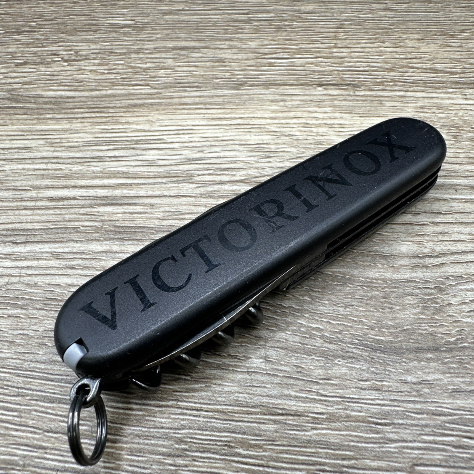 Victorinox Swiss Army Knife Onyx Monochrome Black Spartan Folding Knife EDC