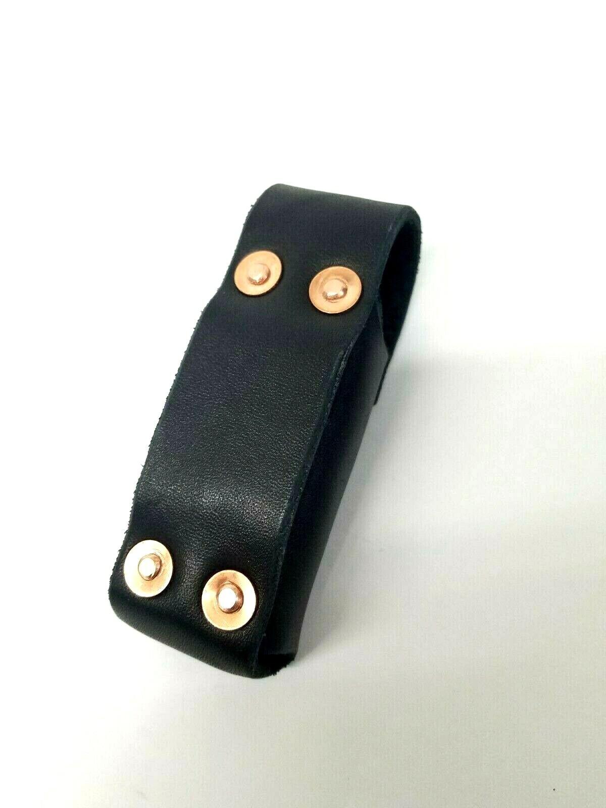 BLACK Leather Sheath for Leatherman WAVE Riveted Design. Hiddin Leather. U.S.A.