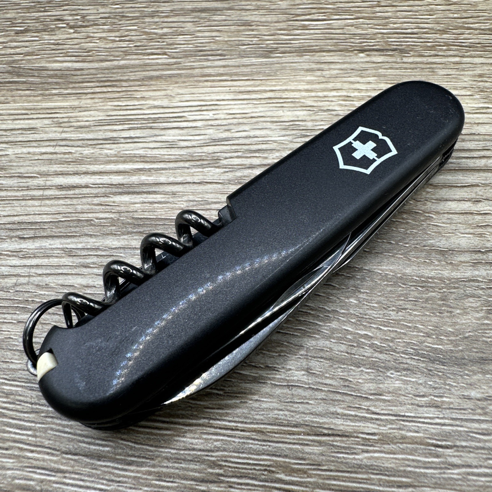 Victorinox Swiss Army Knife Onyx Monochrome Black Spartan Folding Knife EDC