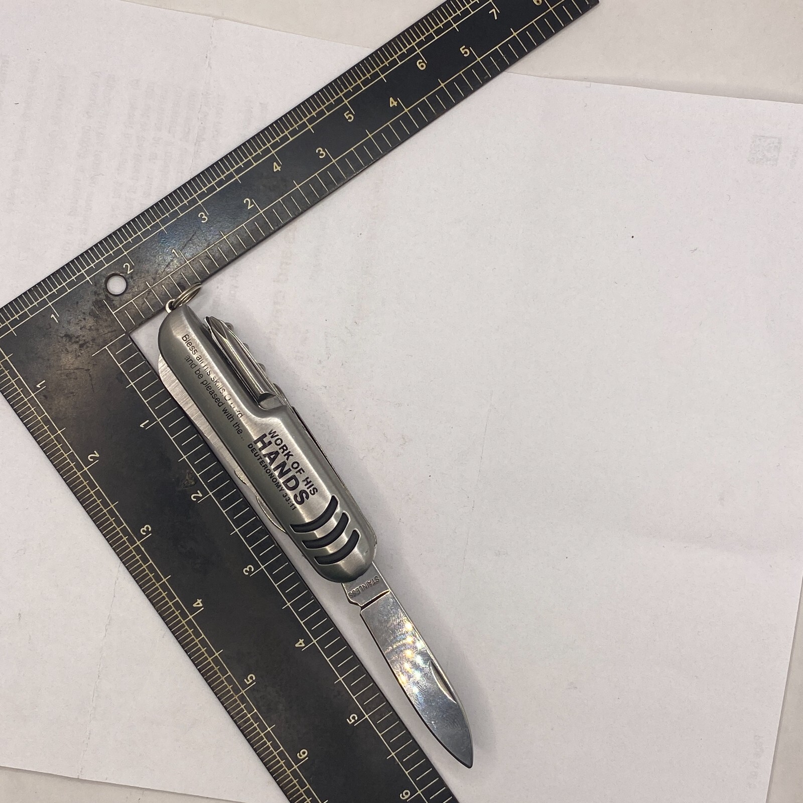 Multi-Function Camping and Survival Pocket Knife Tool 10 Functional STAINLESS 🔔