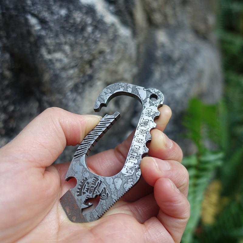 CPM-S90V Powder Steel Mini Pry Bar EDC Keychain Tool Buckle – Customized