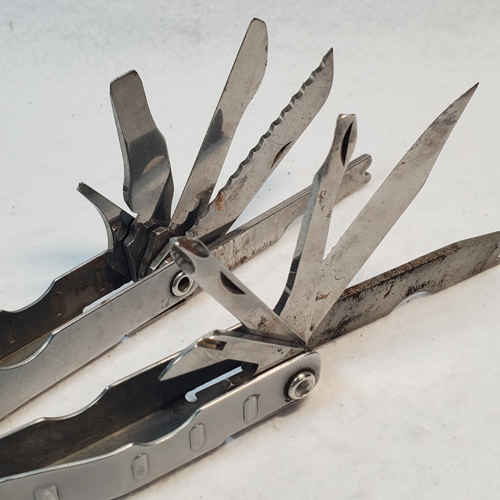Vintage Schrade USA Tough-Tool ST1 Multi-Tool, Pliers Knife W/ Leather Sheath
