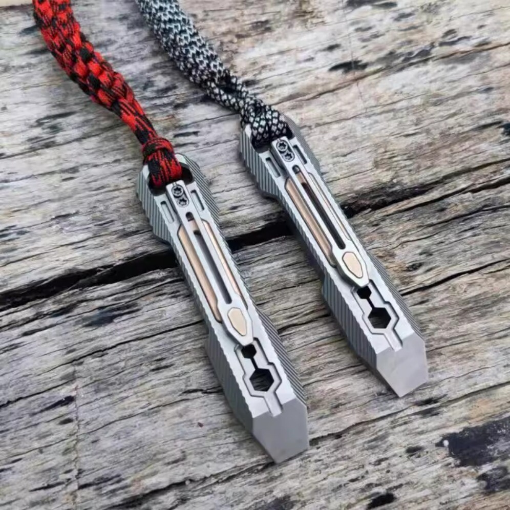 Retro Craftsmanship Titanium alloy pry bar Cycling/Outdoor Tool