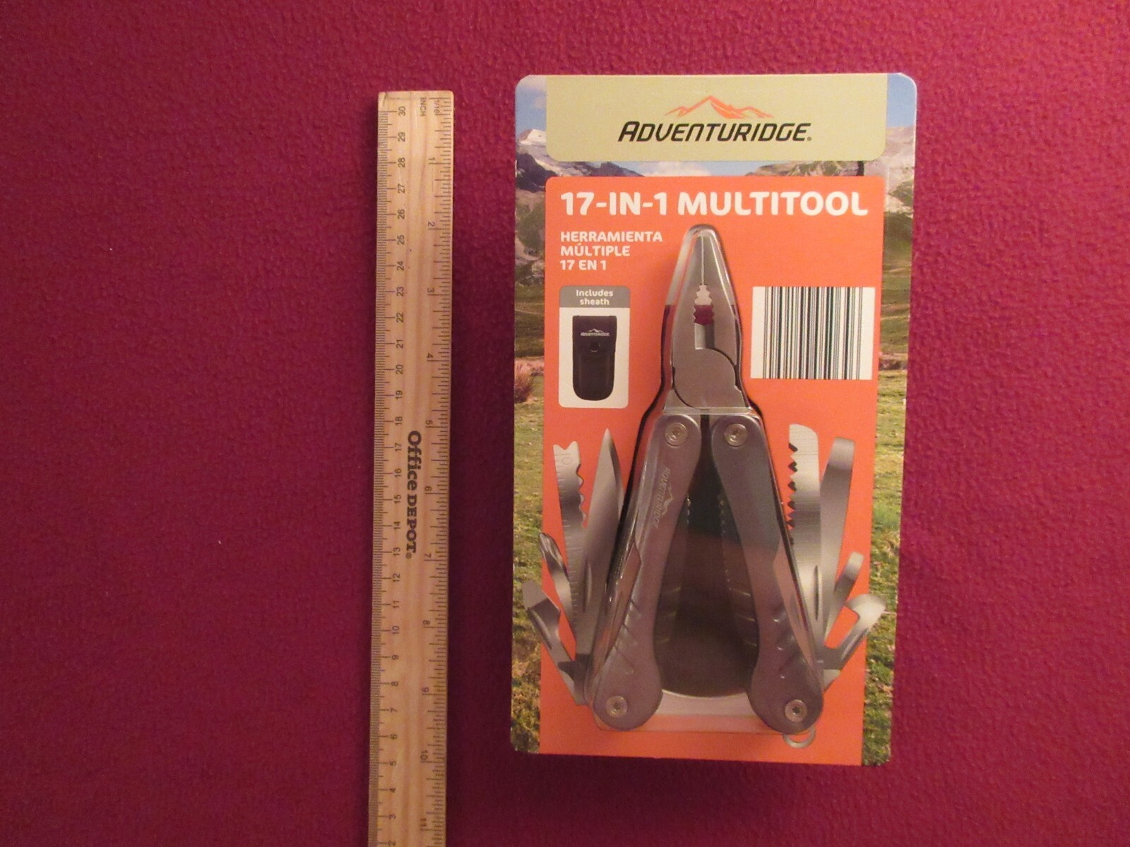 ADVENTURIDGE 17-in-1 Multi Tool With holder New Factory Sealed