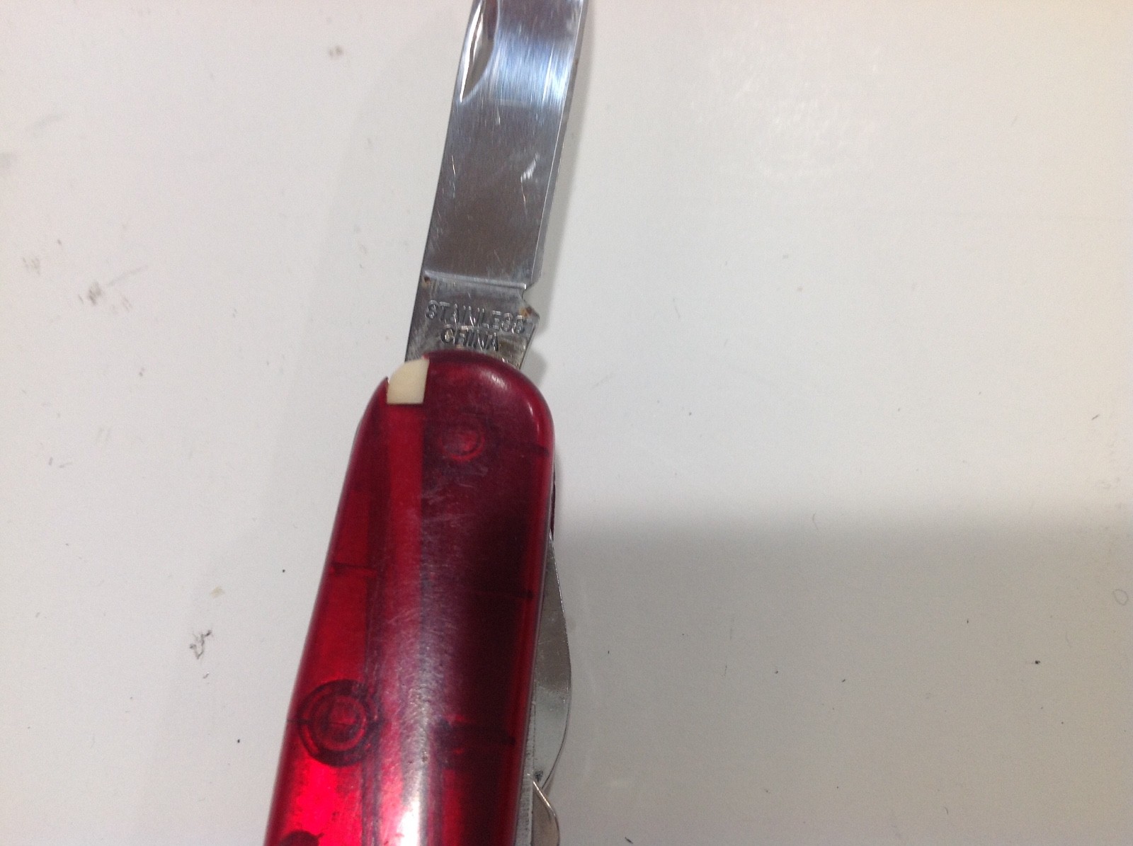 Multi-tool Pocketknife Red 14 tools Stainless Steel 3-1/2″ Inches long