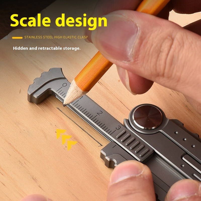 Titanium Alloy EDC Keychain Multi Tool Survival Gear