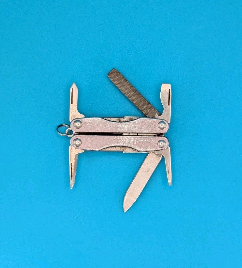 Leatherman Squirt P4 Multi-Tool, Key Ring, Retired, GRAY!