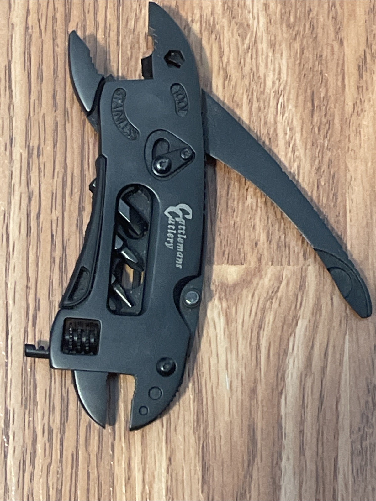 Cattleman Ranch Hand Multi Tool Cast Black Steel w/ 6 Functions