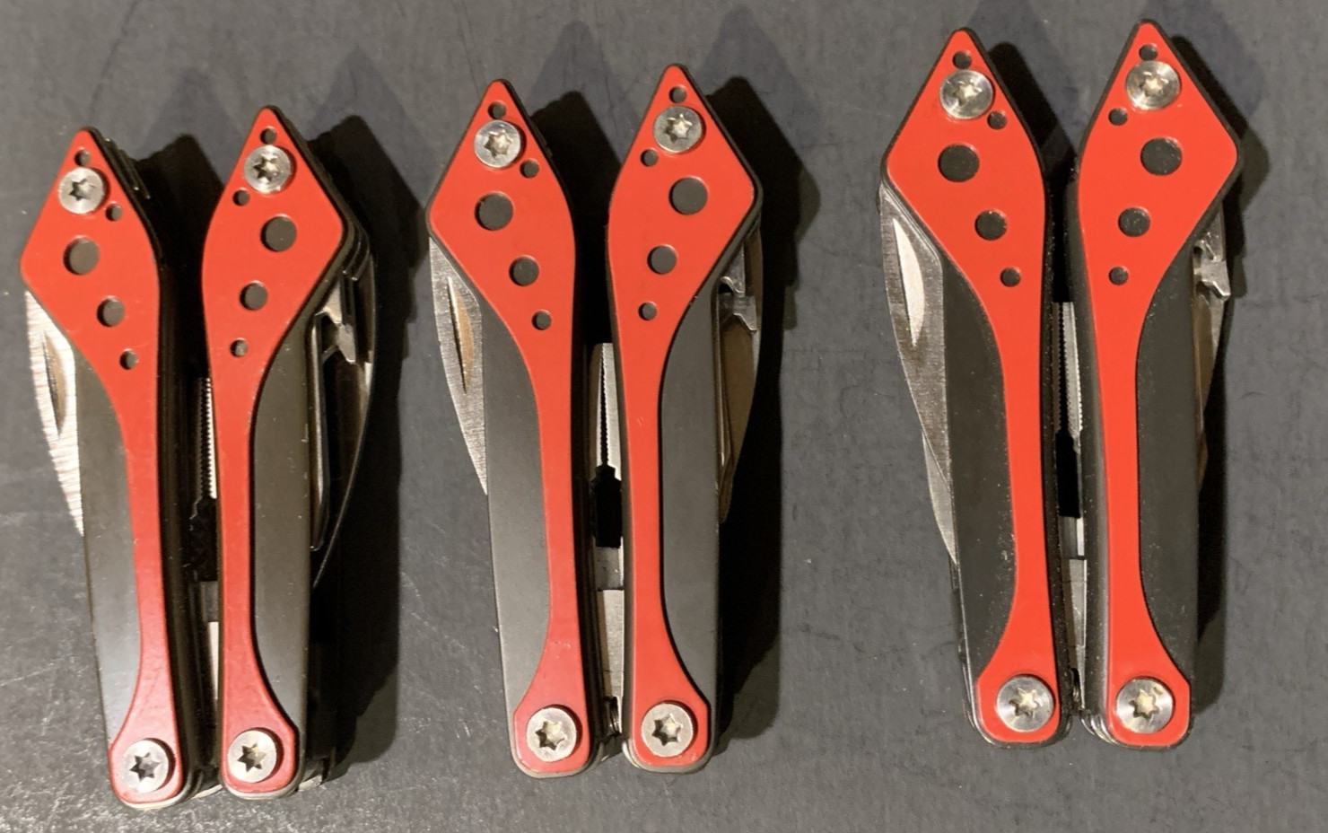 CABELA’S Multi Tool Stainless Red Lot Of 3 NEW